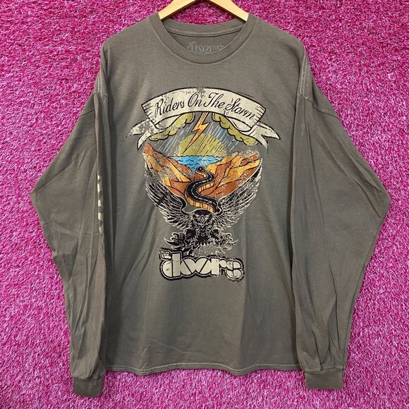 The Doors Other - The Doors Riders on the Storm L.A. Woman Album Long Sleeve T-Shirt S/M